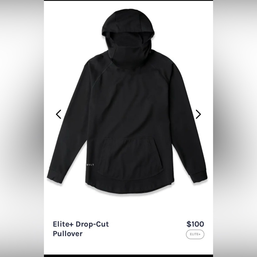 BYLT men’s elite+ drop-cut pullover